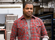 Man at work in warehouse